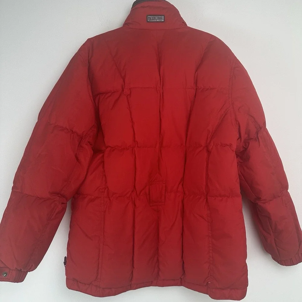Pacific Trail Women's Puffer Coat Size Small Red Down Water Fowl Outdoors Winter